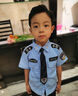 G.DUCKKIDS小黃鴨男童秋季套裝新款兒童警官警察衣服男孩寶寶兩件套演出服 警察套裝夏季 100 尺碼2~3歲【 90-100cm】 曬單實拍圖