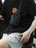 斯維森之星男士胸包真皮單肩斜挎包休閑時(shí)尚小背包牛皮運(yùn)動(dòng)迷你胸前包手機(jī)包 30403#真皮胸包 曬單實(shí)拍圖