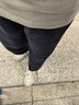 庫(kù)恩瑪維【萊賽爾面料】通勤風(fēng)休閑褲女2024年春夏新款顯瘦直筒褲K30598 藏青色 M 曬單實(shí)拍圖