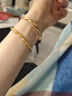 中國黃金（CHINA GOLD）足金女新款莫比烏斯環(huán)黃金手鐲硬金鐲七夕情人節(jié)禮物送女朋友老婆 52圈號 莫比烏斯手鐲【空心加厚】 約6.4g 曬單實拍圖