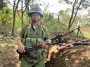 際華萬國65式軍綠套裝的確良男女老兵聚會服裝7080年代知青老式綠色演出服 的確良-薄款【全套】 正3號（建議高163-168重90-130） 曬單實拍圖