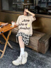 安哲衛（AZEVIL）輪胎鞋女2025夏季新款時(shí)尚網(wǎng)紅榴蓮鞋坦克增高休閑鞋厚底老爹鞋男 米色 /四季款 38 曬單實(shí)拍圖