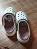 森馬包頭拖鞋女夏季簡(jiǎn)約百搭厚底踩屎感洞洞鞋外穿防滑二合一沙灘涼鞋 米棕 39-40 曬單實(shí)拍圖