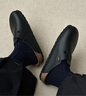 BIRKENSTOCK勃肯德國進(jìn)口男女款牛皮革軟木外穿Boston包頭拖鞋 黑色-常規版60191 42 曬單實(shí)拍圖