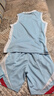 阿迪達斯（adidas）三葉草兒童籃球服套裝男女夏季速干訓(xùn)練比賽球衣球褲兩件套 淺藍 XXS 建議50-60斤 曬單實拍圖