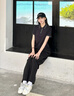 FILA 斐樂官方女子針織短袖領(lǐng)航POLO衫2025夏季新款時(shí)尚休閑涼感上衣 傳奇藍(lán)-NV L 170/88A/L 曬單實(shí)拍圖