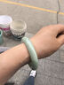 翡笙坊 翡翠玉手鐲緬甸A貨淺綠色天然玉石飄綠白月光送女友媽媽生日禮物 飄綠色 58-59（贈送平安扣+鑒定證書(shū)） 曬單實(shí)拍圖
