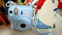 INSTAX富士instax立拍立得 一次成像相機(jī) mini12（mini11升級(jí)款）繡球藍(lán) 曬單實(shí)拍圖