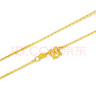 周六福（ZLF）  黃金項(xiàng)鏈足金999十字鏈 計(jì)價(jià) 42cm-4.09g 鎖骨鏈 曬單實(shí)拍圖