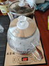 益茶福全自動上水電熱水壺底部上水嵌入式茶臺功夫茶燒水壺飲水燒水一體機抽水玻璃煮茶壺保溫泡茶壺 SQ-008金色玻璃套裝 1L 曬單實拍圖
