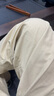 京東京造褲子男薄款冰絲休閑褲男士直筒寬松商務運動長褲卡其31 曬單實拍圖