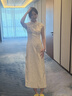 泰勒馬丁香檳色新中式旗袍訂婚禮服2025新款新娘敬酒服秀禾服婚紗主紗婚服 白月光 S 曬單實(shí)拍圖