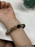 九華山黑曜石茶晶水晶手串手鏈女輕奢高端七夕情人節(jié)生日禮物送女友實用 黑金超七黑曜石水晶手鏈?zhǔn)执?曬單實拍圖