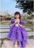 G.DUCKKIDS高端兒童禮服生日公主裙紫色女童主持人花童婚禮小女孩鋼琴演出服 紫色 140 建議身高130-135cm年齡9-10 曬單實(shí)拍圖