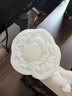 菲斯鉑亞玉如意擺件天然玉石家居玄關(guān)客廳擺件吉祥如意高檔新家裝飾工藝品 白玉長35厘米+黑梓木底座 曬單實(shí)拍圖