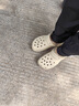 crocs卡駱馳厚底云朵洞洞鞋戶外|206750 骨白色-2Y2 39(250mm)  曬單實拍圖