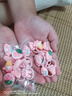 嬰兒不傷發(fā)發(fā)圈兒童可愛發(fā)繩頭飾寶寶花朵拇指圈女童皮筋頭繩發(fā)飾 顏色隨機20條 曬單實拍圖