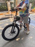 蟻騎士新款兒童自行車(chē)男女孩單車(chē)中大童小學(xué)生6-8-9-12歲減震變速山地車(chē) 減震雙碟剎【單速】白粉色+標(biāo)配款 18寸【適合身高115-130厘米】 曬單實(shí)拍圖