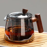 津盼玻璃茶壺 茶水分離泡茶壺耐高溫家用辦公室過(guò)濾煮茶壺單壺煮茶器 煙灰色 500ml 曬單實(shí)拍圖