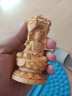 崖柏木雕西方三圣人物佛像擺件阿彌陀佛大勢至菩薩凈瓶觀音工藝品 崖柏木(高12厘米) 曬單實拍圖