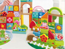 Hape【店鋪主推】木質(zhì)積木 桶裝大顆粒積木情景拼搭 益智玩具兒童禮物 80?；▓@積木 1-3Y 曬單實拍圖