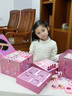 煦凜兒童化妝品玩具套裝女孩的生日禮物小孩公主彩妝盒指甲油 精美手提禮盒-【精致美妝手提箱a 曬單實拍圖