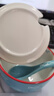 ezicok 陶瓷湯杯早餐杯大容量麥片杯牛奶杯水杯家用創(chuàng)意手繪湯杯酸奶杯 游魚湯杯·帶蓋+陶瓷勺子 曬單實拍圖