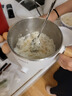 愛(ài)仕達(dá)（ASD）0涂層電煮鍋宿舍小鍋1.2L一人食 家用電煮鍋 炒煮煎燉蒸一體鍋 電蒸鍋學(xué)生寢室泡面小火鍋多功能鍋 1.2L 米白色（不帶蒸籠） 曬單實(shí)拍圖