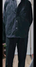 太平鳥男裝 2025年春季新款長袖襯衫男潮B1CHF1419 黑色1 L 曬單實(shí)拍圖