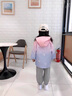 G.DUCKKIDS女童春秋裝外套2024新款兒童漸變色中大女孩春秋洋氣加絨潮沖鋒衣 粉色 9976 130cm 曬單實(shí)拍圖