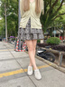 妙麗（Millies）品牌高奢小眾瑪麗珍鞋女2025新款珍珠條鏈芭蕾風單鞋時尚休閑板鞋 米色 36 曬單實拍圖