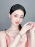 迪后（Dirholl）輕奢侈品銀和田玉手鏈女士手串手鐲情人節生日禮物送女友老婆 品牌金枝玉葉雙層手鏈 曬單實(shí)拍圖
