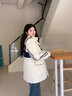 鴨鴨中長款羽絨服女士2025年冬季新款收腰連帽時尚保暖顯瘦派克服外套 酒紅色 M (建議110-125斤) 曬單實拍圖