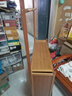 竹藝佳出租屋用鞋架收納神器簡(jiǎn)易多層家用小型入戶門多功能衣帽架一體架 茶色藍(lán)簾-掛衣款6層70 曬單實(shí)拍圖