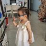 G.DUCKKIDS小黃鴨童裝女童公主裙夏款兒童郁金香裙吊帶裙夏季嬰幼兒連衣裙 白色 100 (建議90cm 3-4歲左右)cm 曬單實拍圖