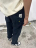 HIPANDA純棉工裝休閑褲男士秋季新款寬松直筒男褲潮牌運動褲子男 8015藏藍 【官方正品】 XL 建議身高170-175cm 曬單實拍圖