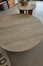 小半洞石巖板茶幾家用圓形中古組合茶幾新款圓形藝術(shù)復古風(fēng)實(shí)木小茶桌 大小圓組合 曬單實(shí)拍圖