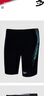 速比濤（Speedo）泳褲男大標(biāo)logo系列專業(yè)訓(xùn)練抗氯速干經(jīng)典及膝游泳褲 中灰藍 34 曬單實拍圖