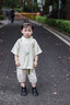 G.DUCKKIDS小黃鴨童裝男童夏裝套裝2025新款帥氣兒童衣服中國(guó)風(fēng)山水襯衫短袖 米色 80 7-11月(建議寶寶75-85cm)cm 曬單實(shí)拍圖