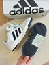 阿迪達斯（adidas）官方男鞋女鞋 新款情侶運動(dòng)鞋潮流時(shí)尚耐磨休閑鞋低幫板鞋 JI2546/白黑棕 42 曬單實(shí)拍圖