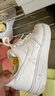 耐克NIKE板鞋女空軍一號(hào)AF1 AIR FORCE 1運(yùn)動(dòng)鞋DD8959-100白38 曬單實(shí)拍圖