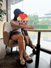 達(dá)芙妮厚底拖鞋女時(shí)尚水鉆外穿休閑舒適增高顯瘦涼拖鞋女鞋子 銀色  37  曬單實(shí)拍圖