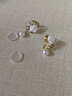 芯奢【4件套】無耳洞耳夾女士夢幻紫色在逃公主法式浪漫輕奢小眾耳飾 山茶花蚊香盤耳夾一對 曬單實拍圖
