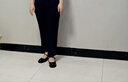 尚都比拉面試通勤休閑褲女夏季正裝氣質(zhì)修身西褲高腰九分褲 黑色  XL  曬單實(shí)拍圖