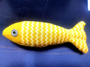 柒哦貓玩具自嗨解悶貓薄荷仿真麻布魚(yú)幼貓貓咪逗貓棒小貓磨牙寵物用品 靜音【麻布小黃魚(yú)】 曬單實(shí)拍圖