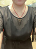浪莎（LangSha）品牌短款交叉蕾絲內(nèi)衣女固定一體杯美背聚攏文胸防掉鏤空復(fù)古抹胸 黑色 L 100-135斤 曬單實(shí)拍圖