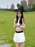 ALO YOGA【金智秀同款】 瑜伽背心吊帶女運動(dòng)休閑百搭跑步外穿健身背心 白色 M (90-110斤) 曬單實(shí)拍圖