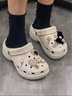 卡駱馳（crocs）閃耀云朵Clog女鞋涼鞋休閑鞋拖鞋戶外沙灘涼拖 207241-0WV W8 曬單實(shí)拍圖