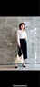 Laurèl【三醋酯纖維】25秋新款緞面蕾絲領(lǐng)襯衫女LWD363C00400 純凈白 S 曬單實(shí)拍圖