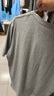 京舒棉【純棉T恤】10A抑菌新疆棉衣服男裝短t打底衫耐黃變 灰色 2XL 曬單實(shí)拍圖
